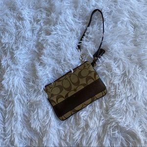 Coach wristlet/coin pouch